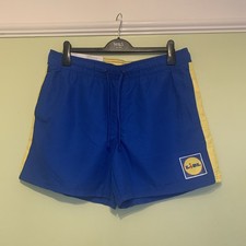 Lidl Men's Blue Swim Shorts Size Large