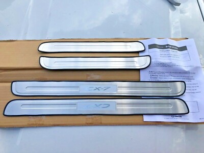 おまる 07 - 12 Mazda CX7 CX-7 OEM NEW STAINLESS Door Sill Trim Plates PT