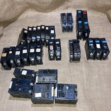 Mixed Circuit Breakers LOT of 32 GE, Bryant, Murray, Crouse, Cutler, Gould