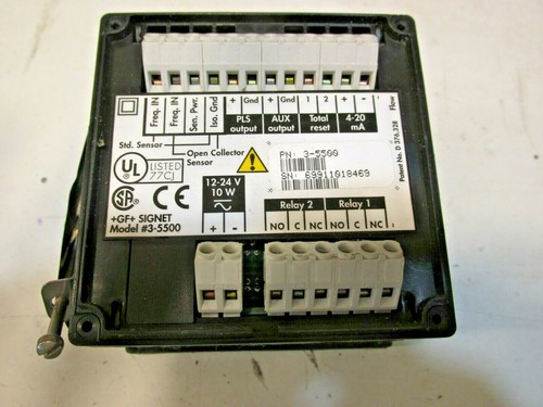+GF+ Signet 3-5500 ProPoint Durchflusswächter Messgerät 4 bis 20 mA Ausgang 12-24VDC Eingang - Bild 3 von 3