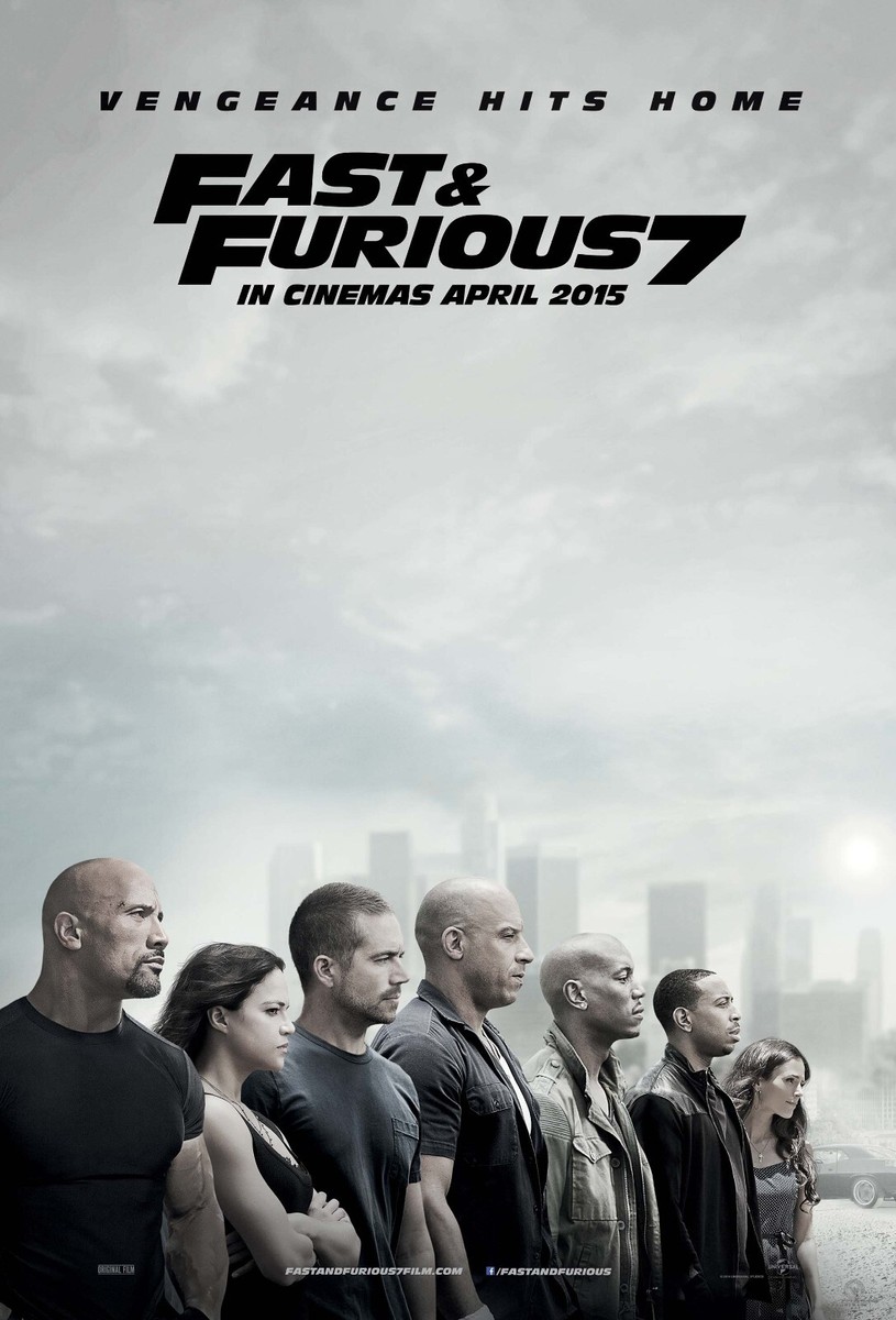 The Fast and the Furious 7 Movie Poster | 11x17 | 2015 | NEW | USA