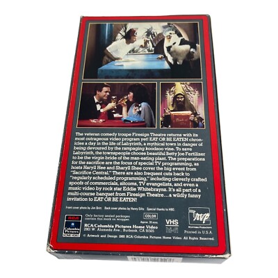 The Firesign Theatre In Eat Or Be Eaten VHS 1985 Phil Proctor