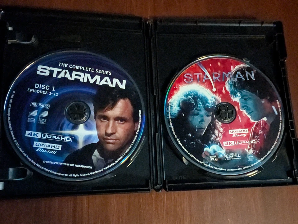 STARMAN (3 4K UHD Discs Only!) Movie & TV Series- NO Blu-ray- No Digital READ! Foto 4 de 4