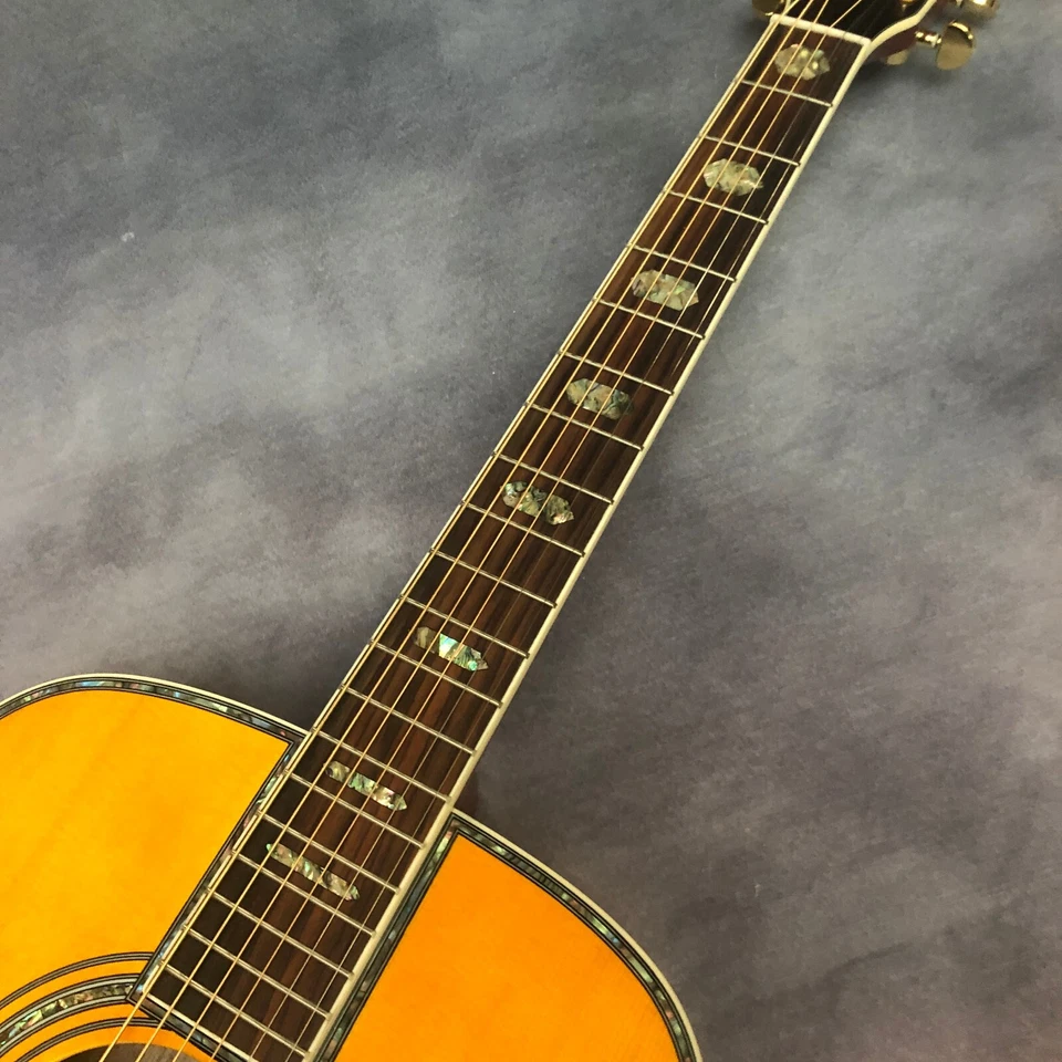 41 "D Series Solid Wood Polished Surface Yellow Acoustic Guitar - Image 4 of 4
