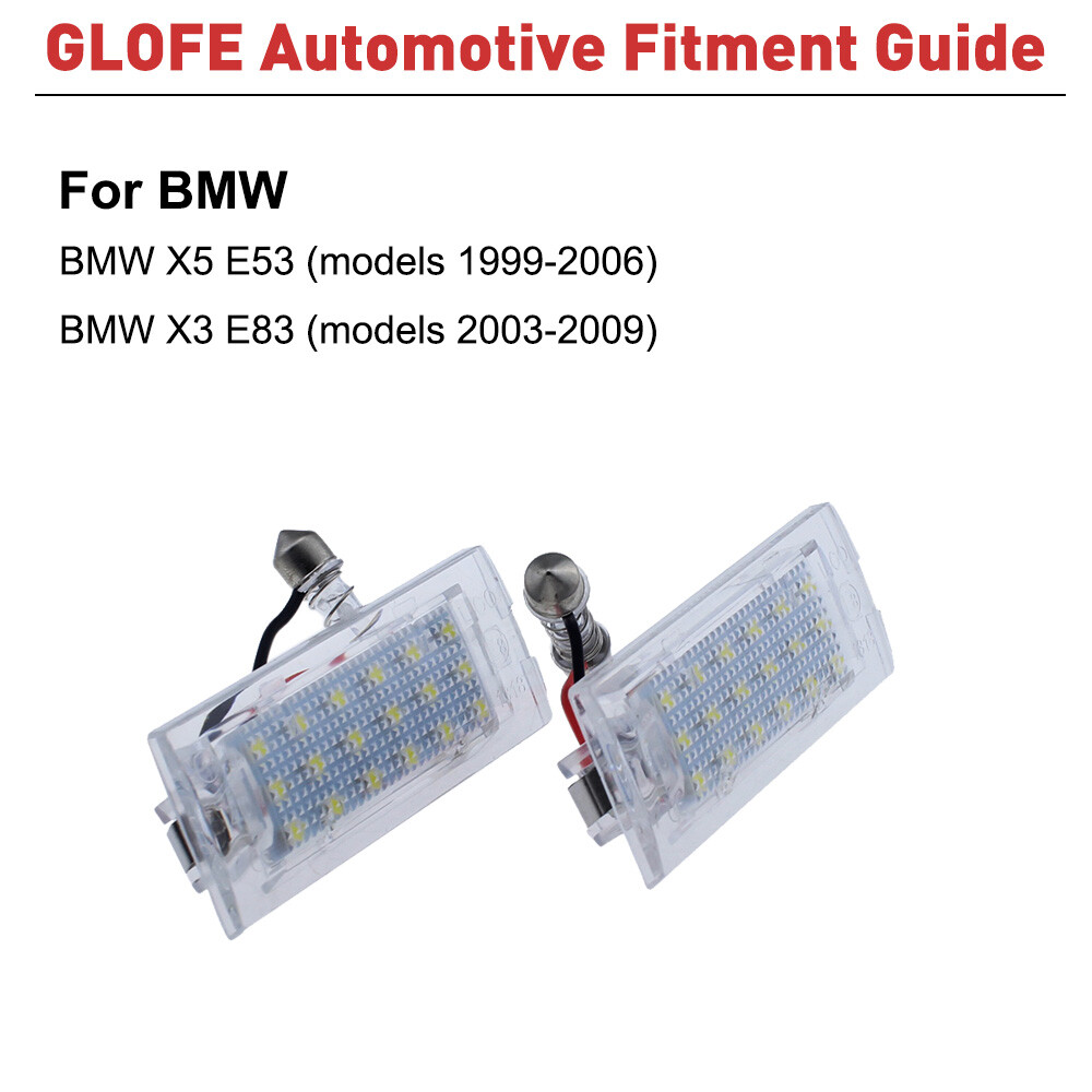 2x SMD LED MATRÍCULA LUZ LÁMPARAS PARA FIAT