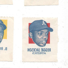 1971 Topps BaseBall Tattoo Reggie JACKSON Athletics HOF