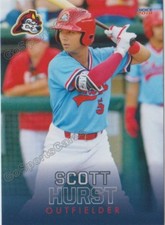 2018 Peoria Chiefs Scott Hurst RC Rookie St Louis Cardinals