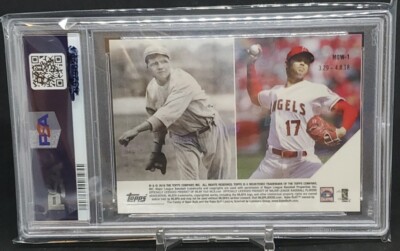 PSA10】大谷翔平 ベーブ・ルース 2018 Topps Now Moment of PSA10