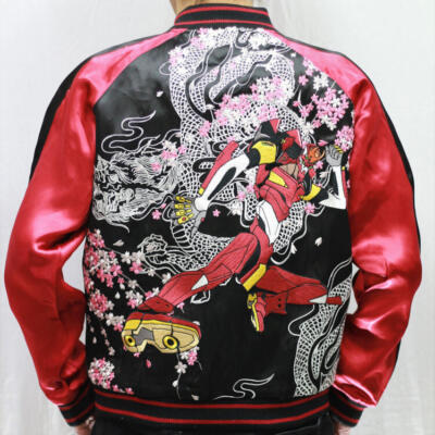 Evangelion x Nishiki Collaboration Sukajan Cherry Dragon Unit 2