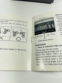 EXCITEBIKE -- NES Nintendo Original Racing Game + INSTRUCTIONS MANUAL BOOKLET