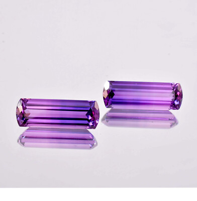 1 Pair AAA Flawless Java Plum Sapphire Gemstone GIT Certified All Size Available