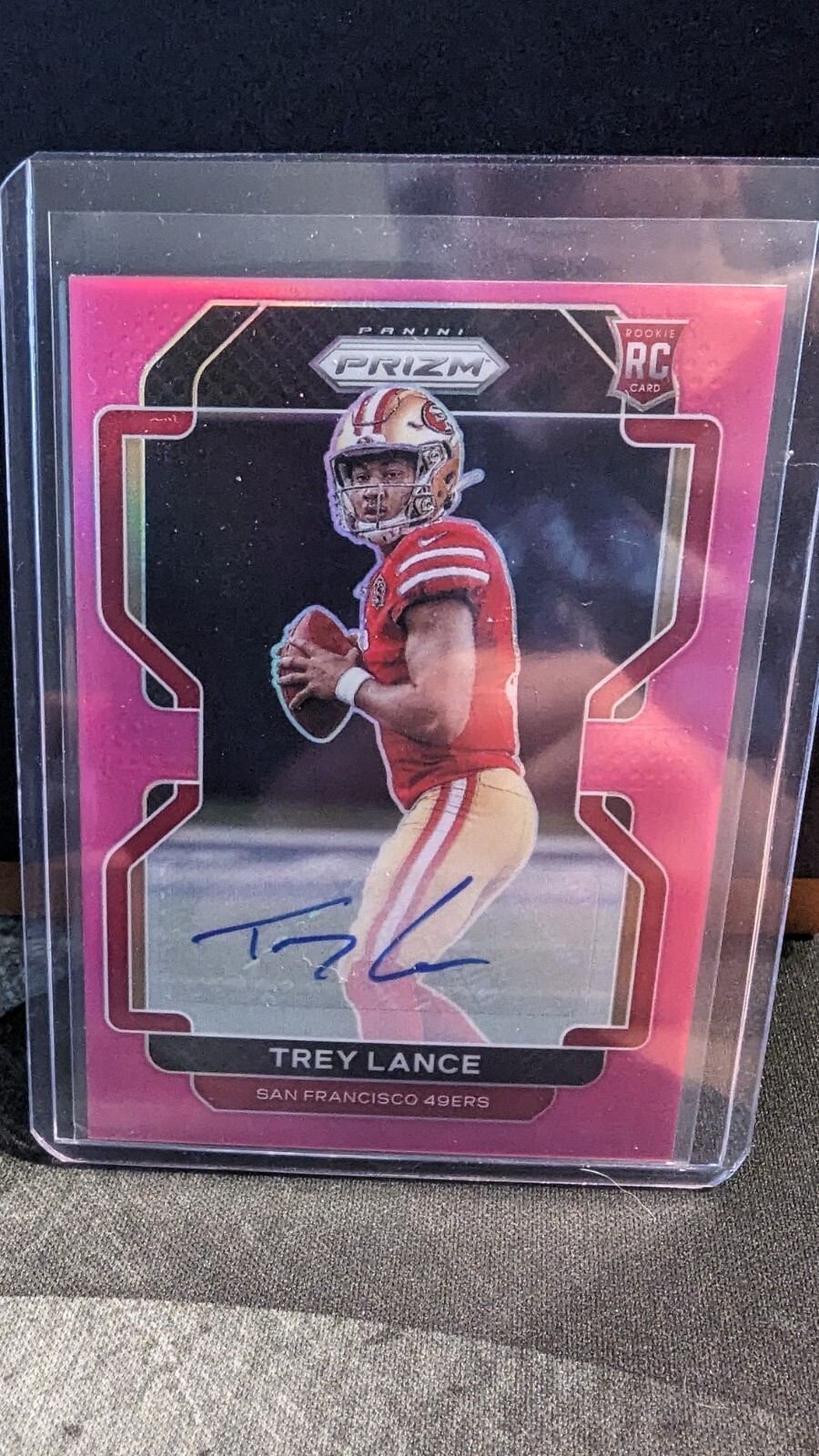 2021 Prizm Trey Lance Pink Prizm Rookie Auto #333 RC 49ers Autograph