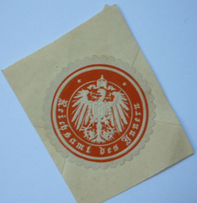 Stempelmarke Reichsamt des Innern vor 1918 ca. 5,5 cm