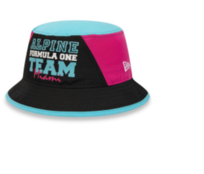   New Era Men s Black Alpine 2023 F1 Miami Grand Prix Vice Bucket Hat M NEW