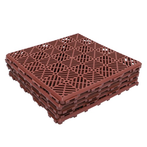 5 Pcs Rutschfeste Bodenmatte Garten Kunststoffboden Outdoor-Fußmatten - Bild 6 von 12