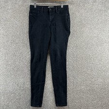 Jessica Simpson Women's Super Skinny Jeans Size 27 Black Mid Rise Stretch