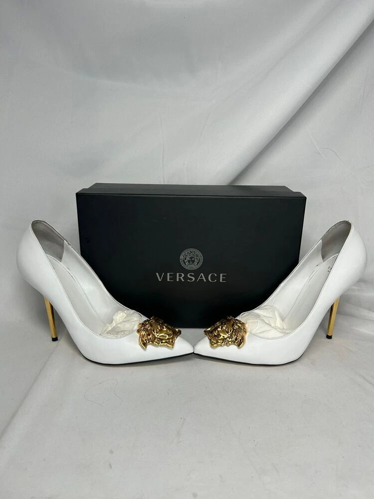 Versace white hotsell pumps