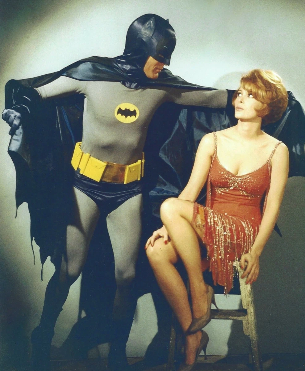 Batman with Jill St. John great color photo with Adam West