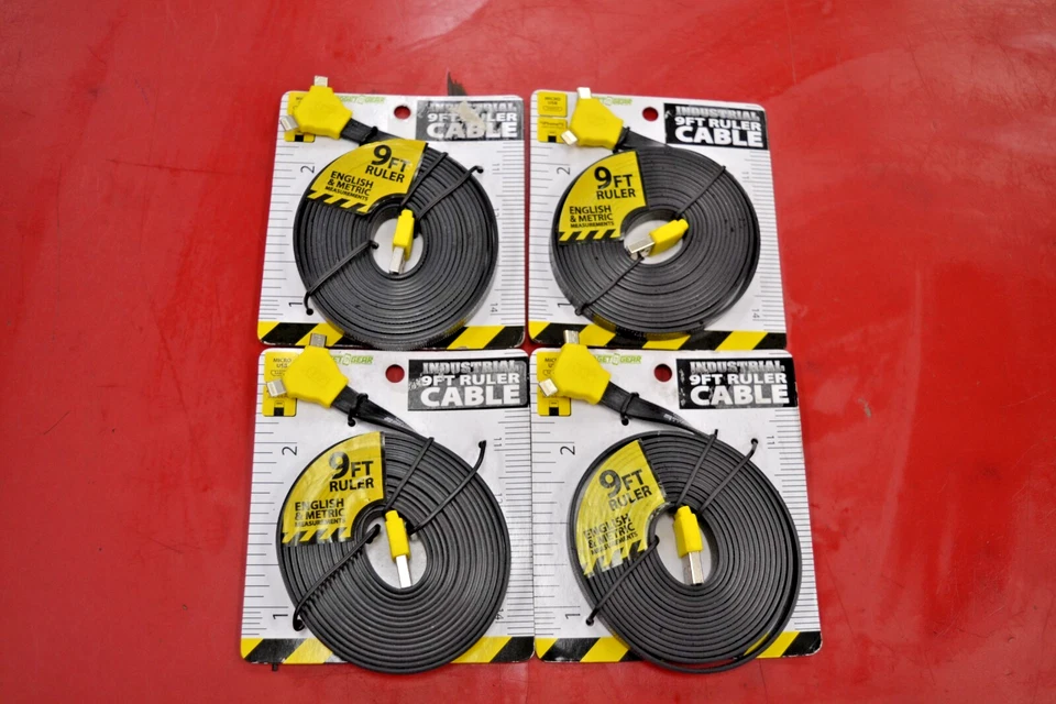 **NEW**GADGET GEAR Industrial 9ft Ruler Cable Micro USB IPHONE 5 6/6PLUS - Image 3 of 4