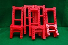 8 BATTAT Train Elevated Red Plastic Track Risers Different Sizes EC