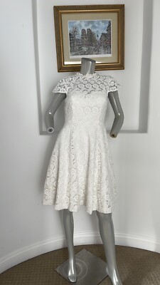 MODCLOTH FIT & FLARE LACE DRESS VINTAGE INSPIRED SIZE S | eBay