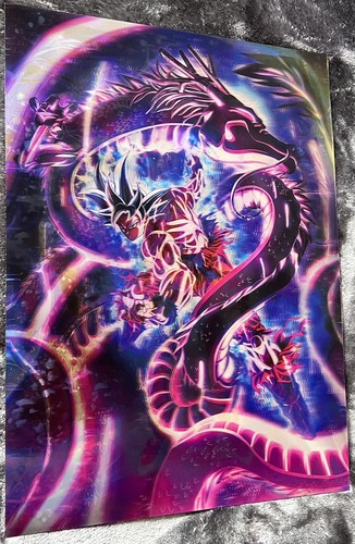 Goku Vegeta Frieza,3D Lenticular Effect- Anime Dragon Ball Z Poster, 3 In One - Picture 5 of 6