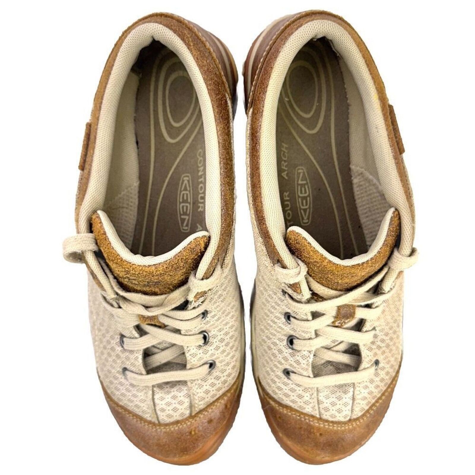 Scarpe sneakers Keen Wmns taglia 9 marrone pelle maglia mercer pizzo II CNX 1012360