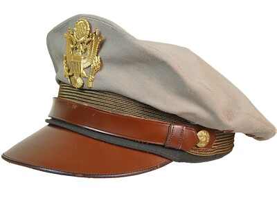WW2 USAAF OFFICER'S AUSTRALIAN MADE CRUSHER CAP w/ 2 REMOVABLE