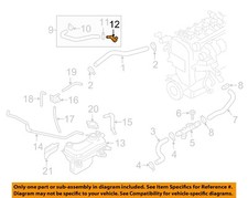FIAT OEM 17-20 124 Spider Cooling Hoses Pipes-Hose Assy Connector 68317483AA