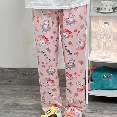 KT Cinnamoroll Kuromi My Melody Pochacco Women Pajama Pant Home Trousers - Picture 3 of 30