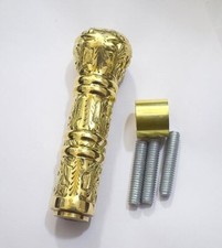 Handmade Solid Brass Designer Knob Head Handle for Wooden Canes Walking Stick