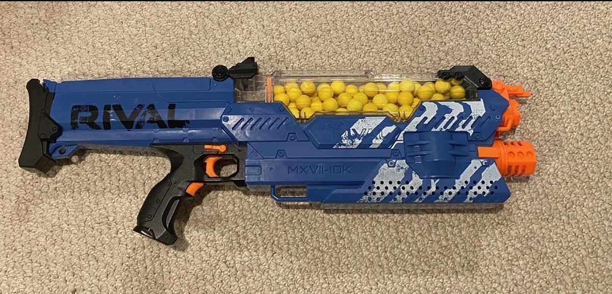 Nerf Rival Nemesis Mxvii-10k Blue - 100x High-impact Rounds