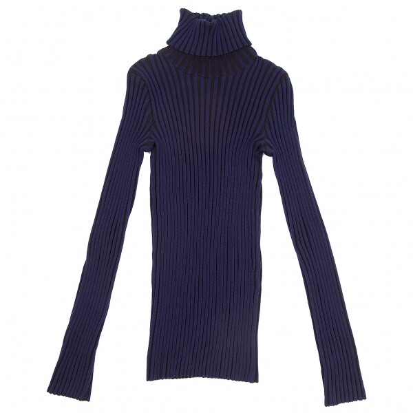 ISSEY MIYAKE ニット ISSEY MIYAKE Bi-colour Roll-neck Knit Sweater Size 2(K