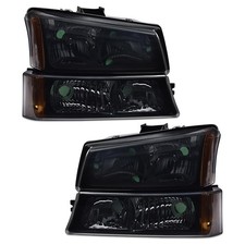 Headlight For Chevy Silverado Avalanche 1500 2500 3500 Hd 2003 2006 Smoky Black Headlight For Chevy Silverado Avalanche 1500 2500 3500 Hd 2003 2006 Smoky Black