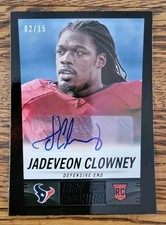 2014 Panini Hot Rookies Signatures Black #374 Jadeveon Clowney RC/Auto/15 Texans