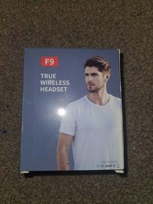 BTH-F9-5 True Wireless Earbuds with Power Bank- Lot of 2 Brand new