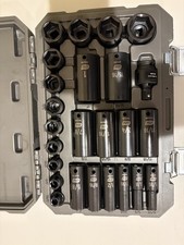Gearwrench 25 Pc. 38 Drive 6 Pt. Sae Impact Socket Set Standard Deep Gearwrench 25 Pc. 38 Drive 6 Pt. Sae Impact Socket Set Standard Deep
