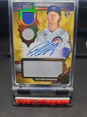 Pete Crow Armstong Rookie 2024 Topps Triple Threads GOLD RPA 7/35!!!