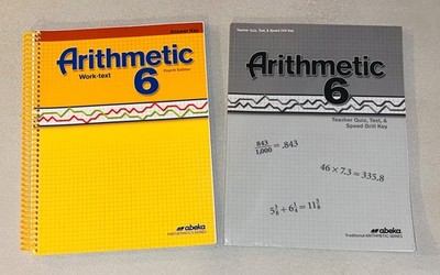Abeka 6th Grade Arithmetic Math Teacher Answer Keys Set