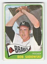 1965 Topps #156 Bob Sadowski Very Good
