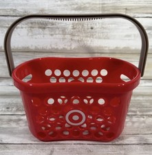 NEW Target Cute Mini Shopping Basket Red Party Favor Spitz Plastic 
