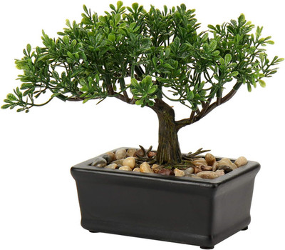 Artificial Bonsai Tree Juniper Faux Plants Indoor Small Fake Plants Decor with C