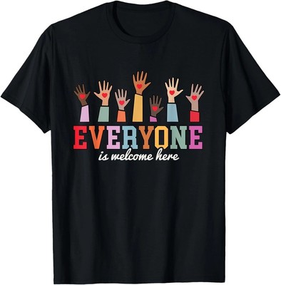 Design Everyone Is Welcome Here Idaho Teacher Unisex Casua T-Shirt