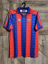 BARCELONA Jersey Size MEDIUM 1995 1997 HOME Shirt Soccer Football