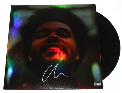 THE WEEKND SIGNED HOLOGRAPHIC AFTER HOURS VINYL ALBUM 2LP RECORD w
