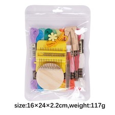 Knit Patch Kit Wooden Portable Repair Tool Set Darning Loom Kit With 10 Cozy