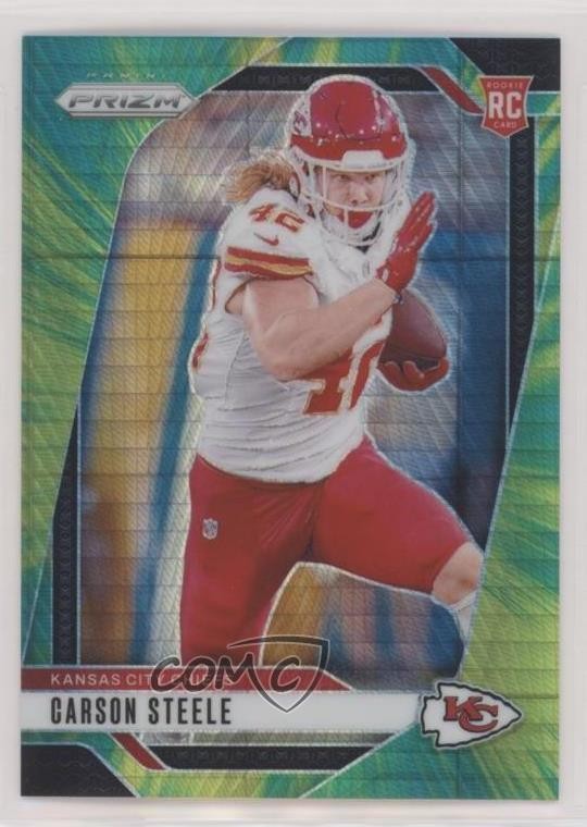 2024 Panini Prizm Rookies Hyper Prizm 35/180 Carson Steele #377 Rookie RC 2h5