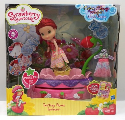 Strawberry Shortcake-Emily Erdbeer-Puppe-Twirling Flower Fashions-Farbwechsel *B