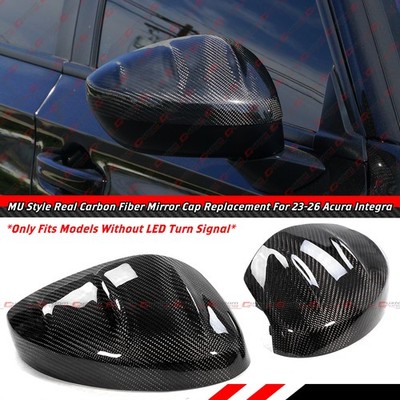 For 23-26 Acura Integra MU Style Carbon Fiber Replacement Side Mirror Cover Caps