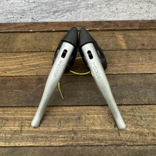 Vintage Dia-Compe BRS Edge Aero Road Bike Brake Lever Pair Black Silver Hoods